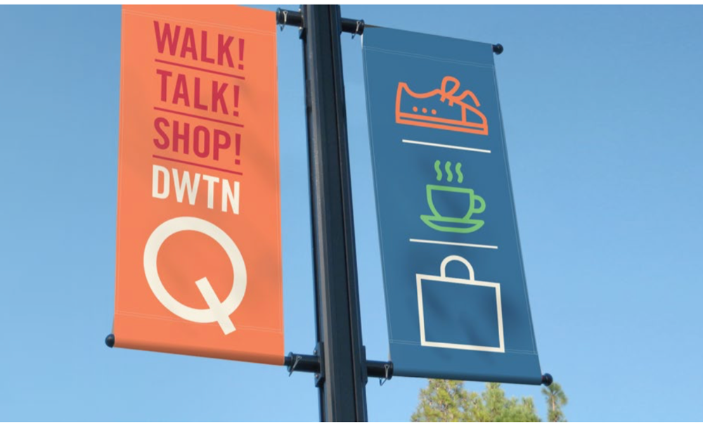 Downtown Quesnel, DWTN Q street banner campaign